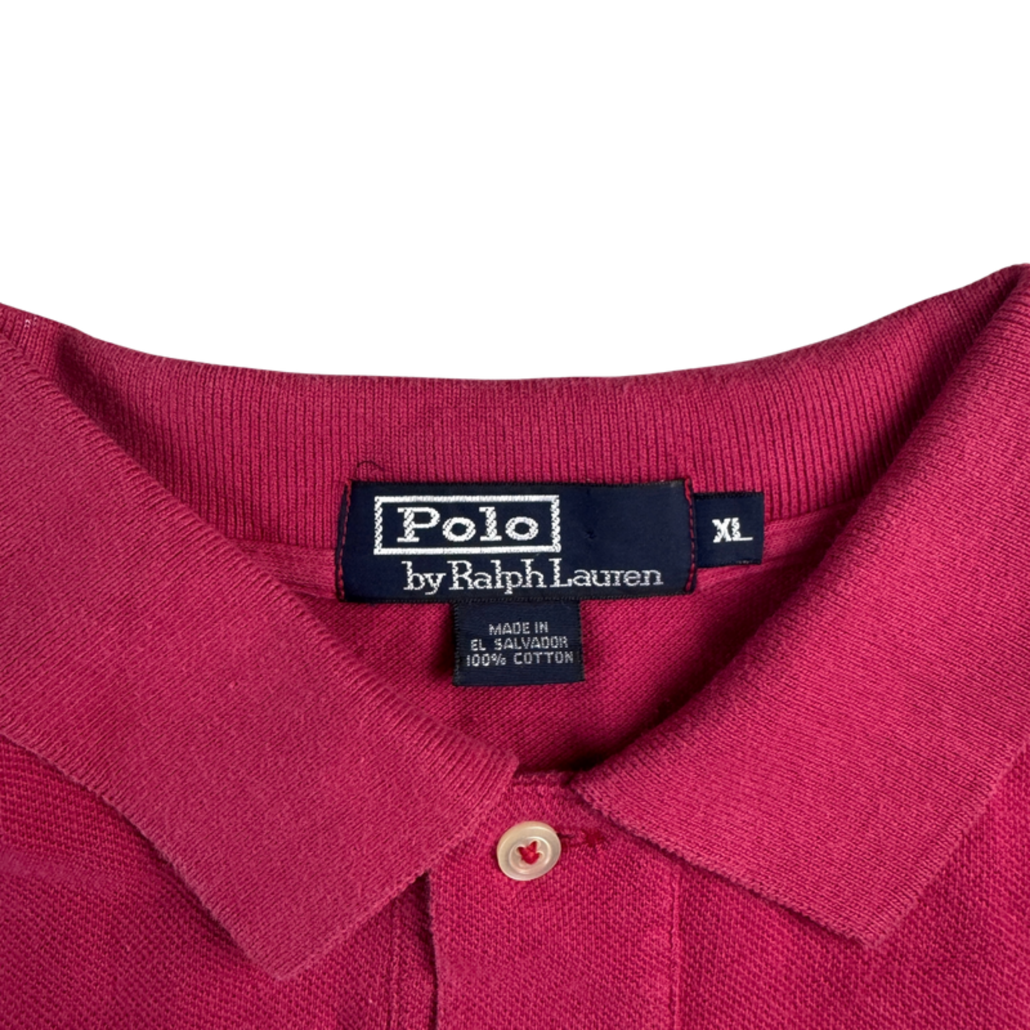 Ralph Lauren Polo pink – Etikett