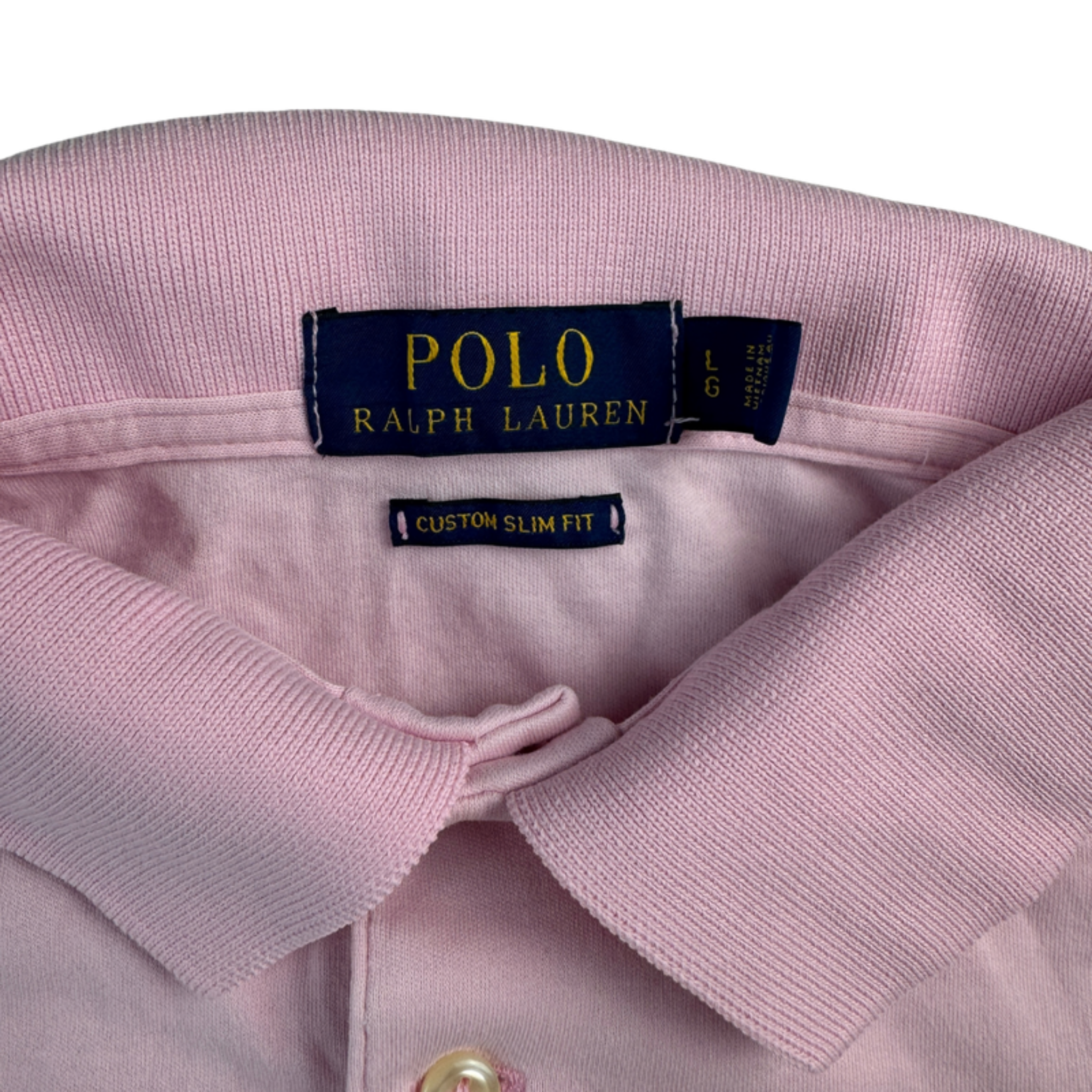 Ralph Lauren Polo pink – Etikett