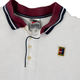 Nike Polo Rot Weiß Vintage Gr. XL – Detailansicht 1