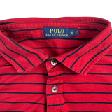 Ralph Lauren Polo Rot mit schwarzen Streifen (XL)