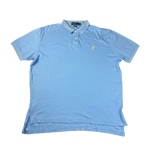 Vintage Ralph Lauren Polo Hellblau Gr. L – Vorderansicht