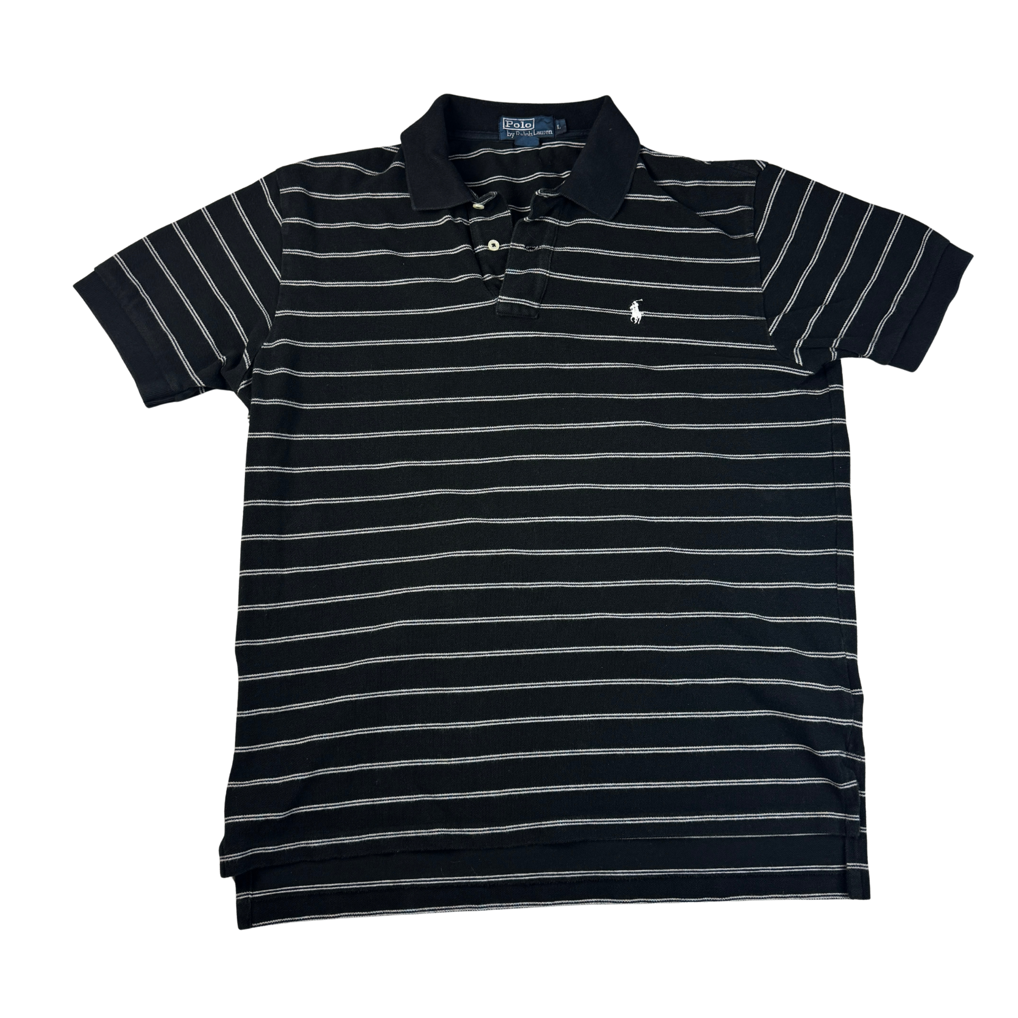 Vintage Ralph Lauren Polo Schwarz Gr. L – Vorderansicht