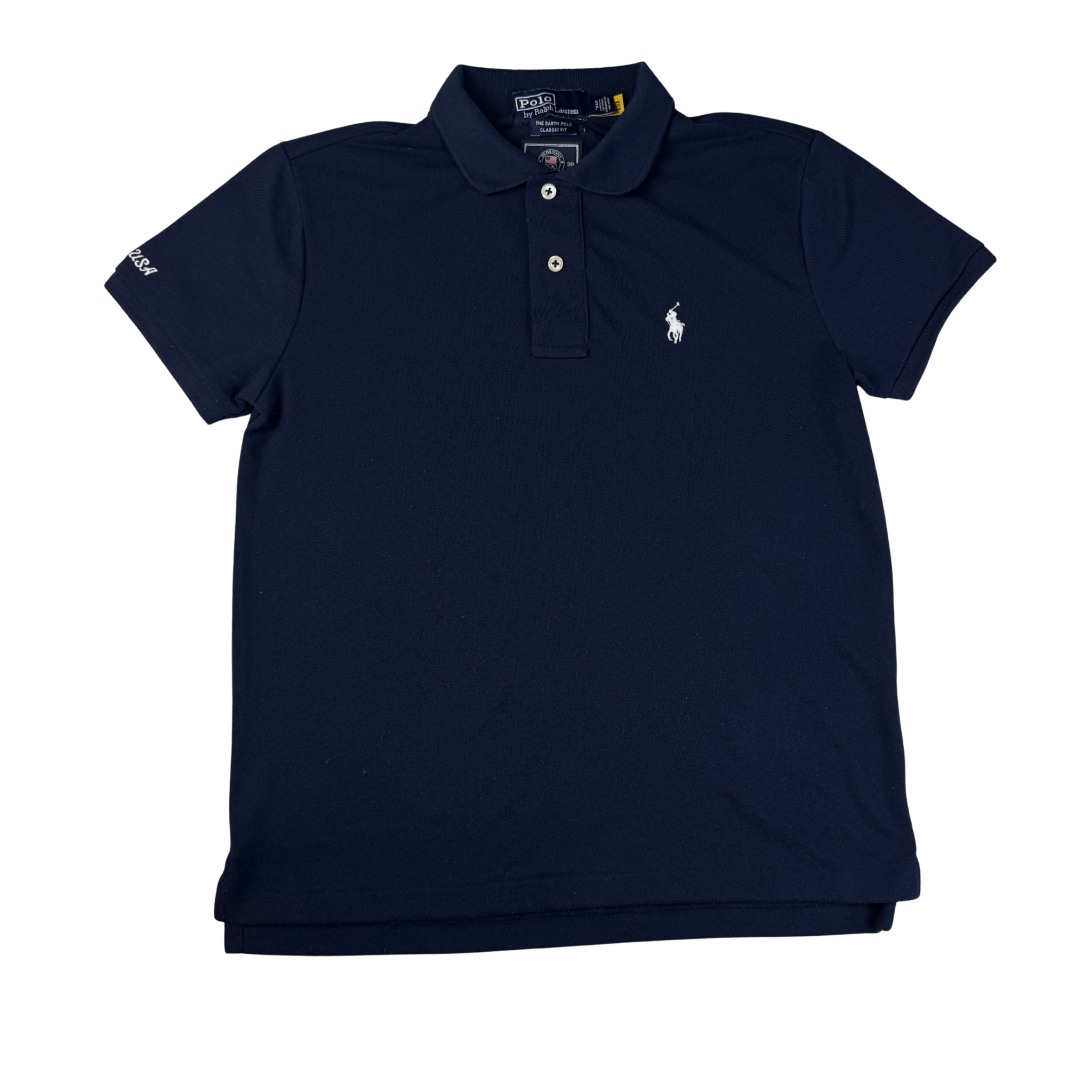 Vintage Ralph Lauren Team USA Olympia 2020 Dunkelblau Gr. S – Vorderansicht