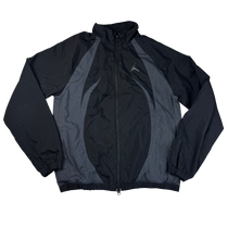Vintage Jordan Windbreaker Jacke Schwarz Gr. M – Vorderansicht