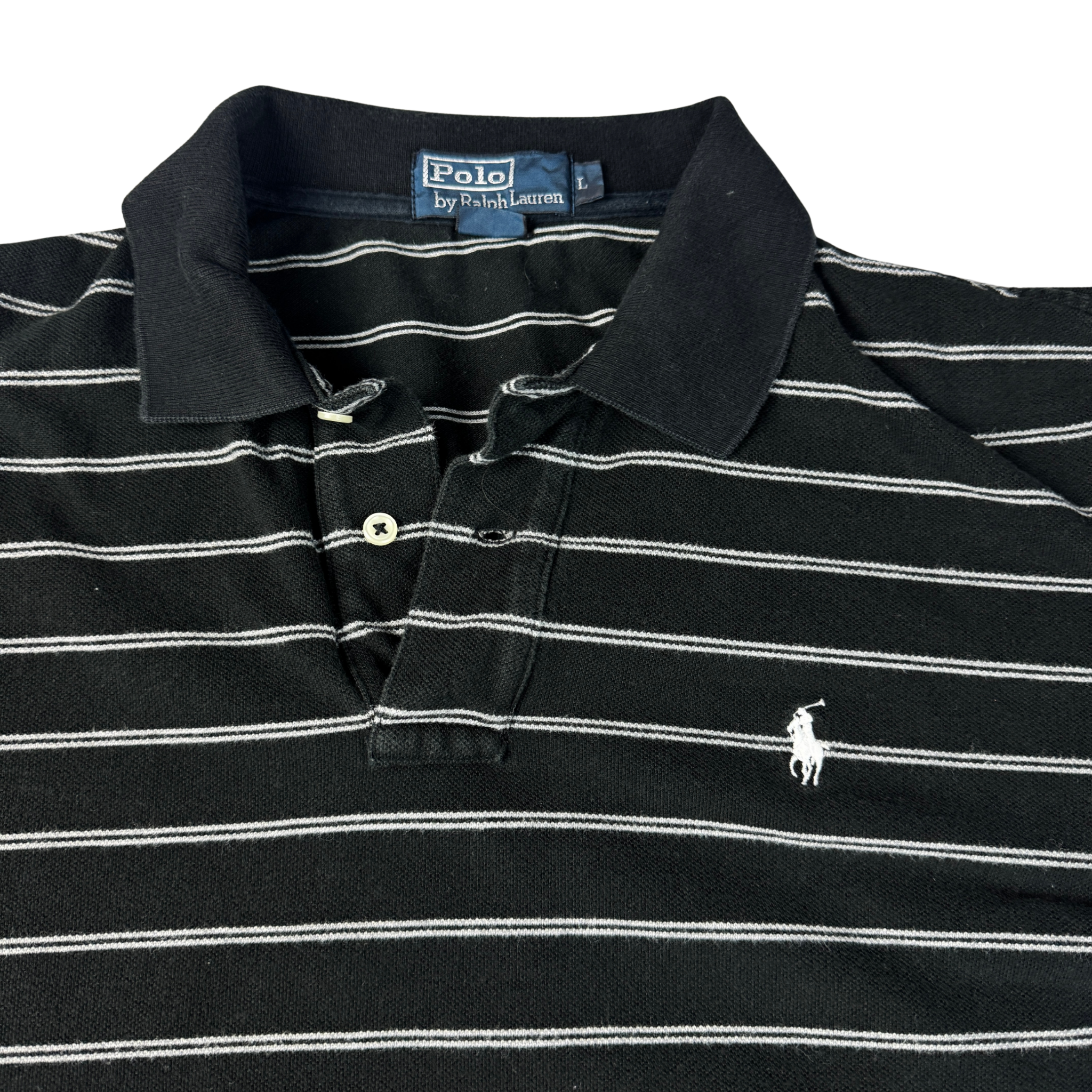 Vintage Ralph Lauren Polo Schwarz Gr. L – Rückansicht