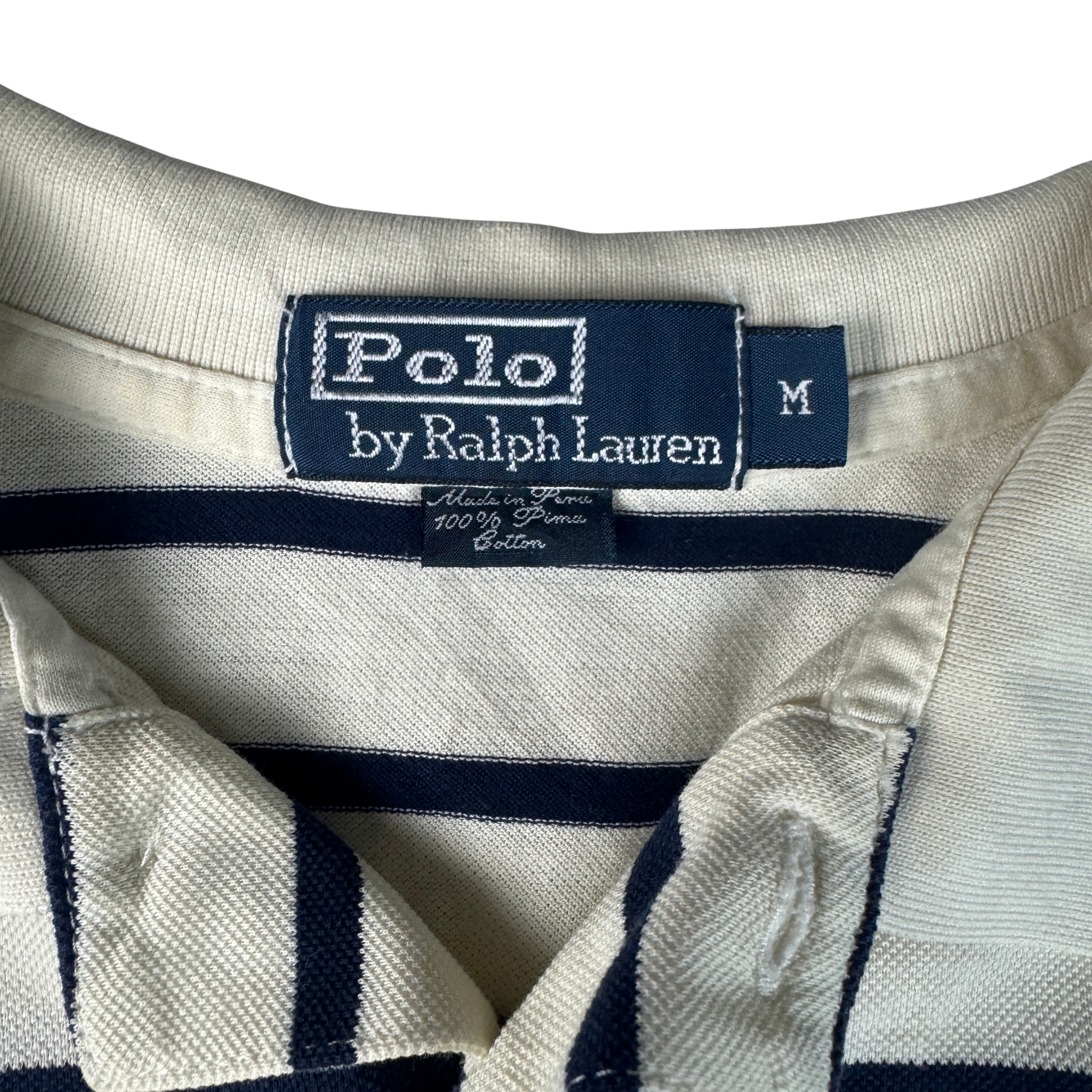 Vintage Ralph Lauren Polo Beige Gr. M – Rückansicht