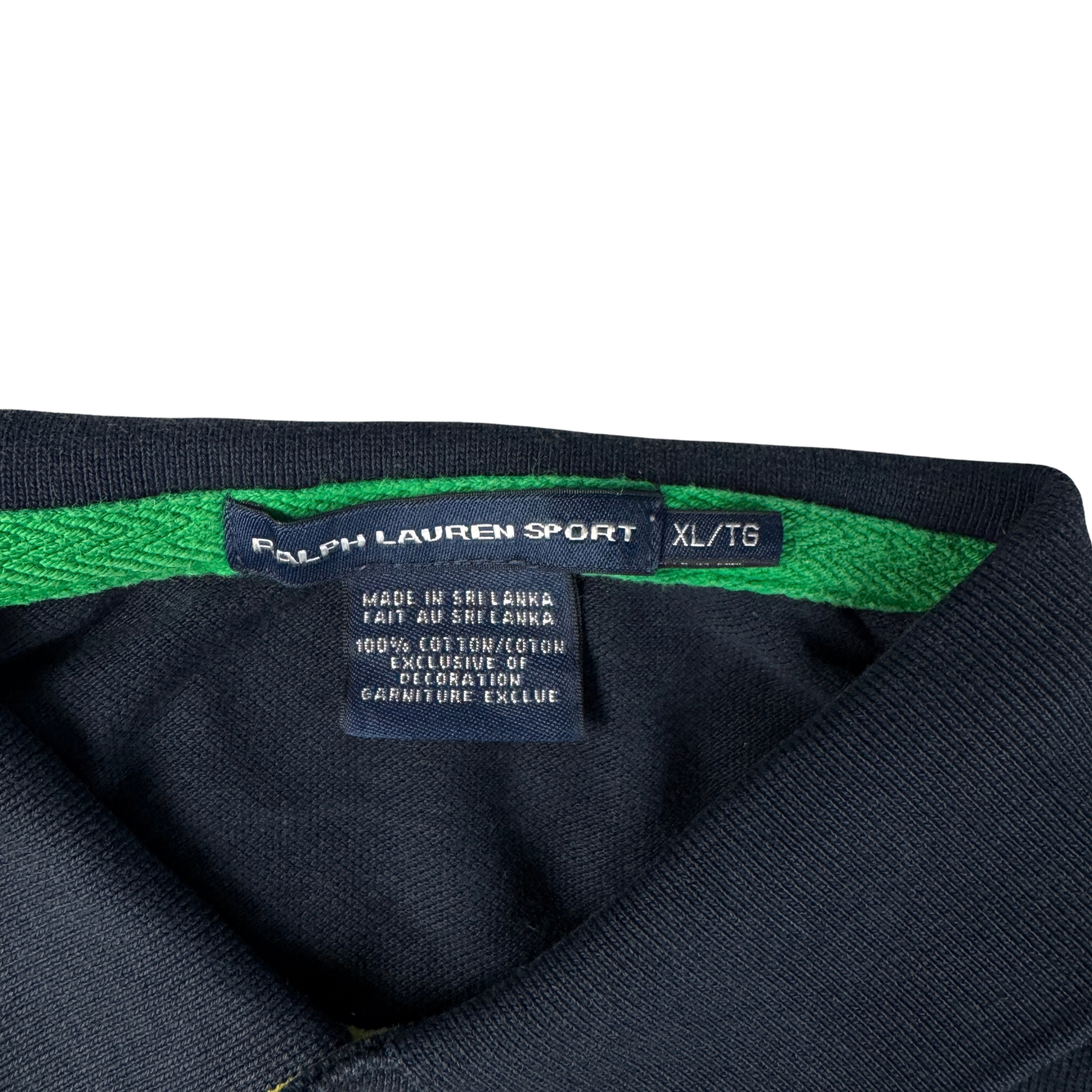 Vintage Ralph Lauren Big Logo Pony Polo Dunkelblau Gr. M – Detailansicht 3
