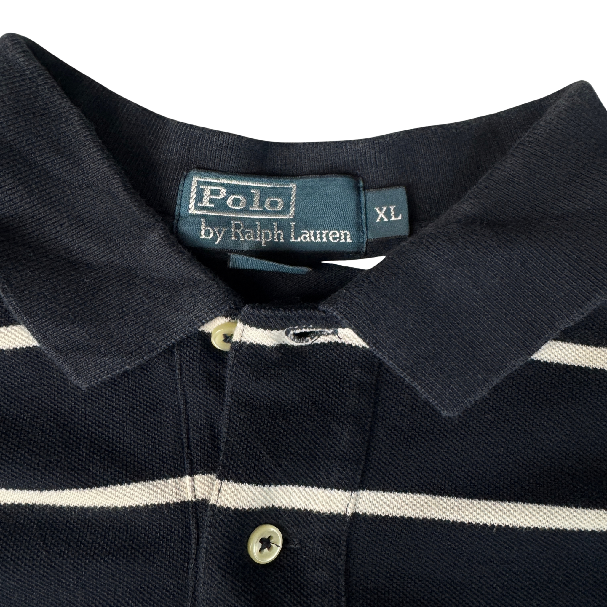 Vintage Ralph Lauren Polo Dunkelblau Gr. XL – Detailansicht 1