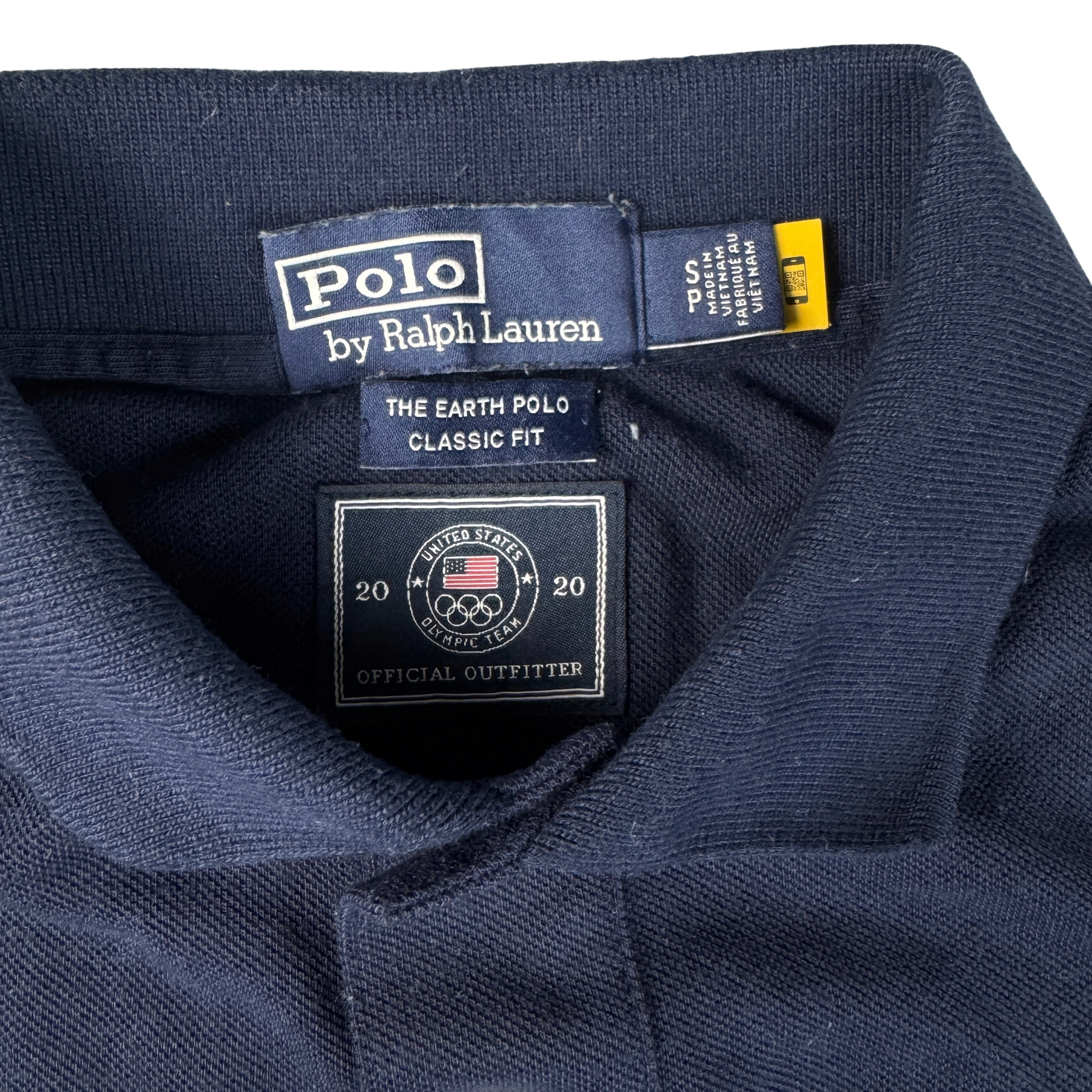 Vintage Ralph Lauren Team USA Olympia 2020 Dunkelblau Gr. S – Detailansicht 2